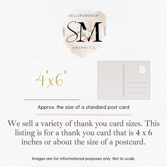 Posh Show Stationery Postcards for Business - Picture 4 of 4